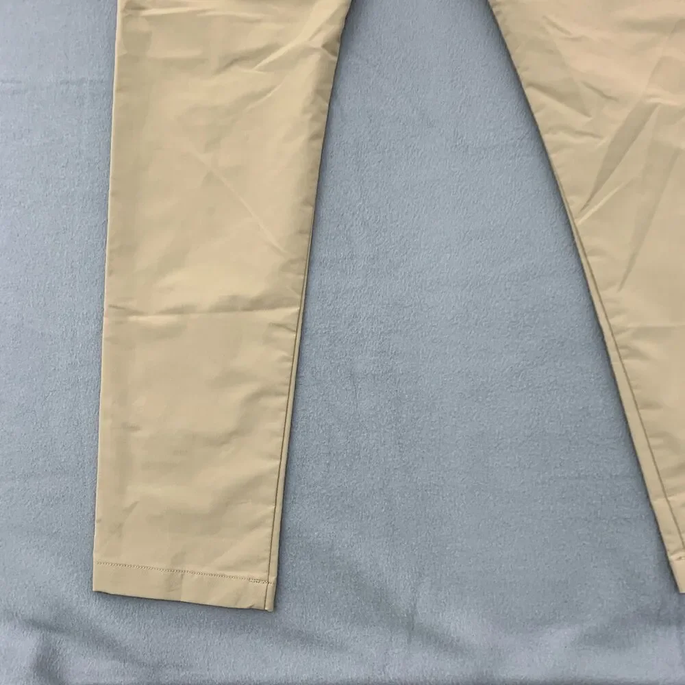 Banana Republic Pants Mens Size 34x33 Khaki Golf Polyester 5 Pocket Wickening